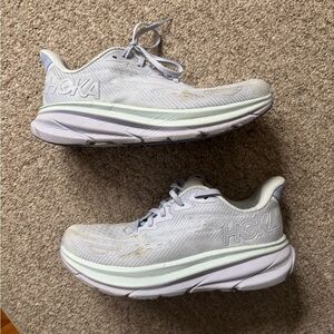 Hoka Women's Clifton 9 ether illusion Athletic Shoes